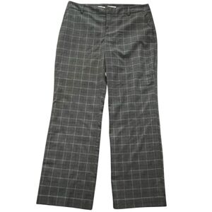 Women's Charter Club Gray Plaid Trousers Size 12